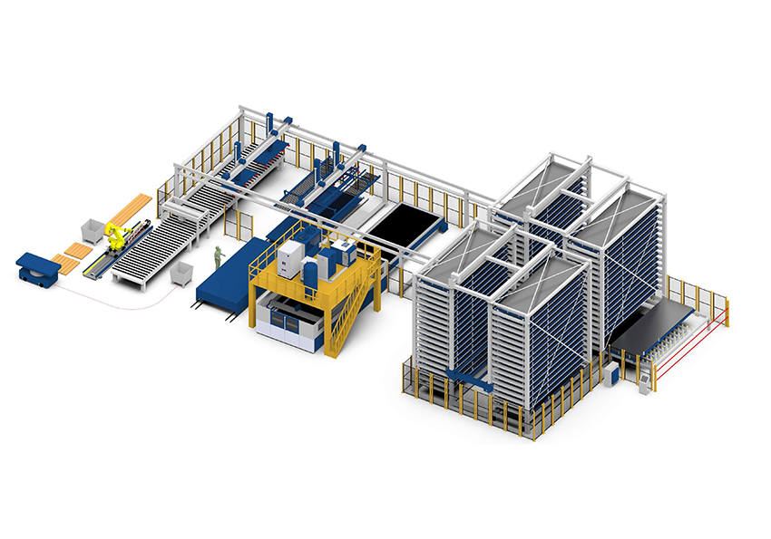 2X2-ARW + ALF Sort + Stacking robot + AGV