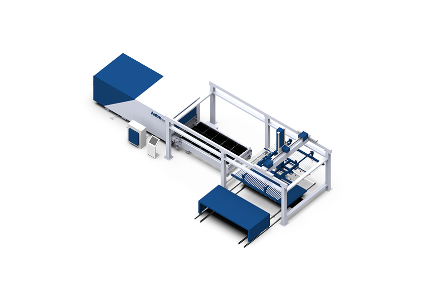 Loading & unloading cells for laser cutting